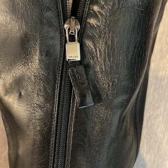 Prada 👢 leather mid length stiletto boots size 7.5 - Picture 4 of 9